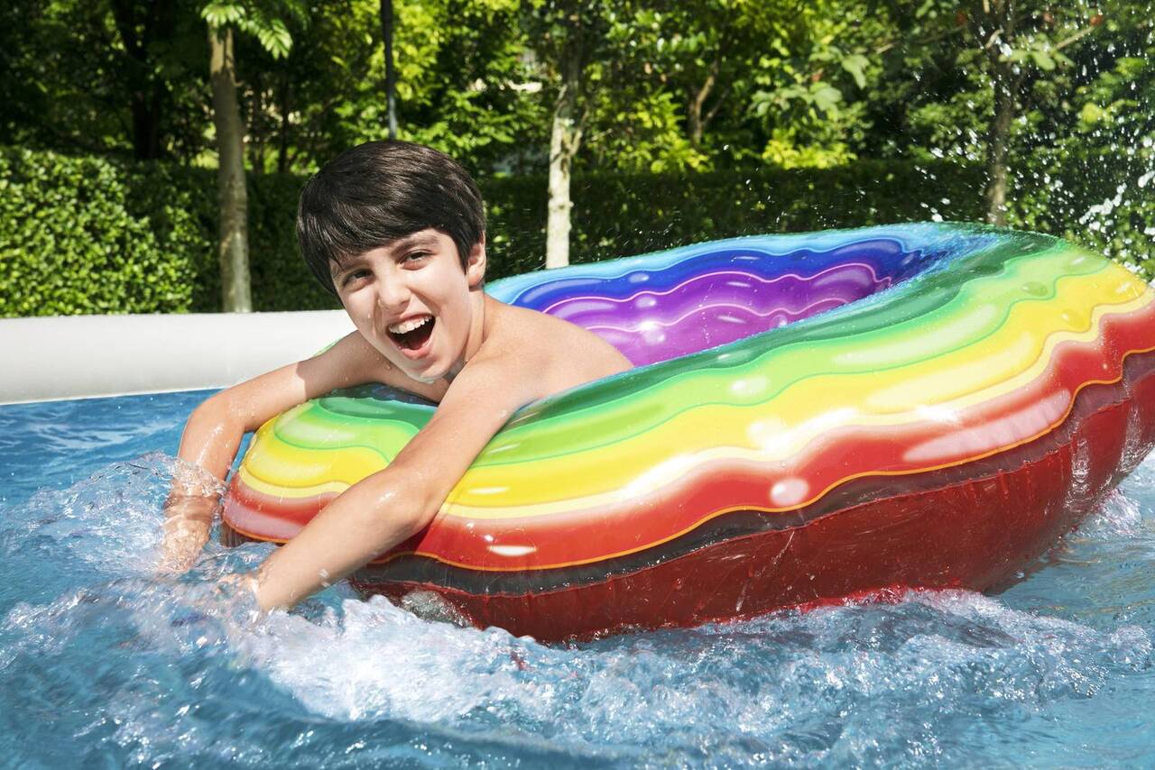 Fast Set™ Aufstellpool-Set mit Filterpumpe Ø 457 x 107 cm, Rattan-Optik (Schiefergrau), rund 57372_22 Fast Set™ Aufstellpool-Set mit Filterpumpe Ø 457 x 107 cm, Rattan-Optik (Schiefergrau), rund 57372_22