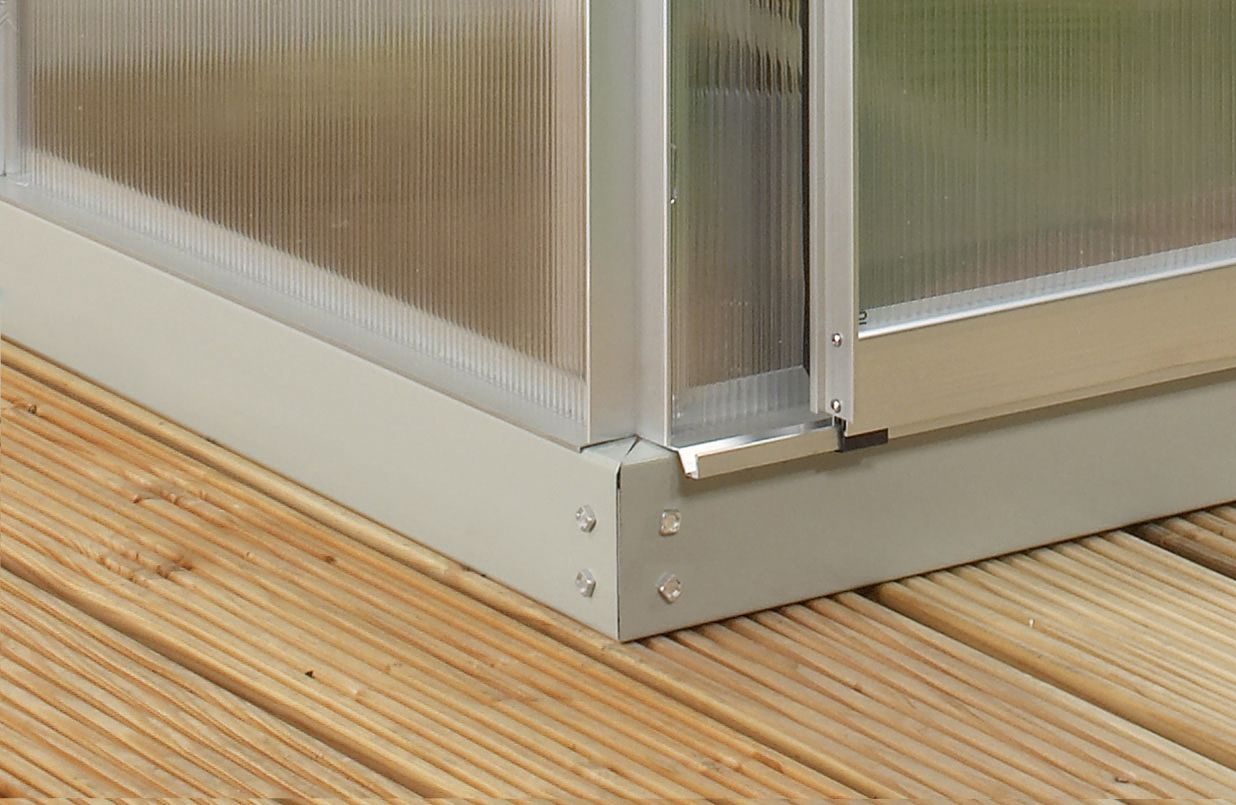 Stahlfundamentrahmen für Anlehngewächshaus IDA , 6cm hoch EPH-263090