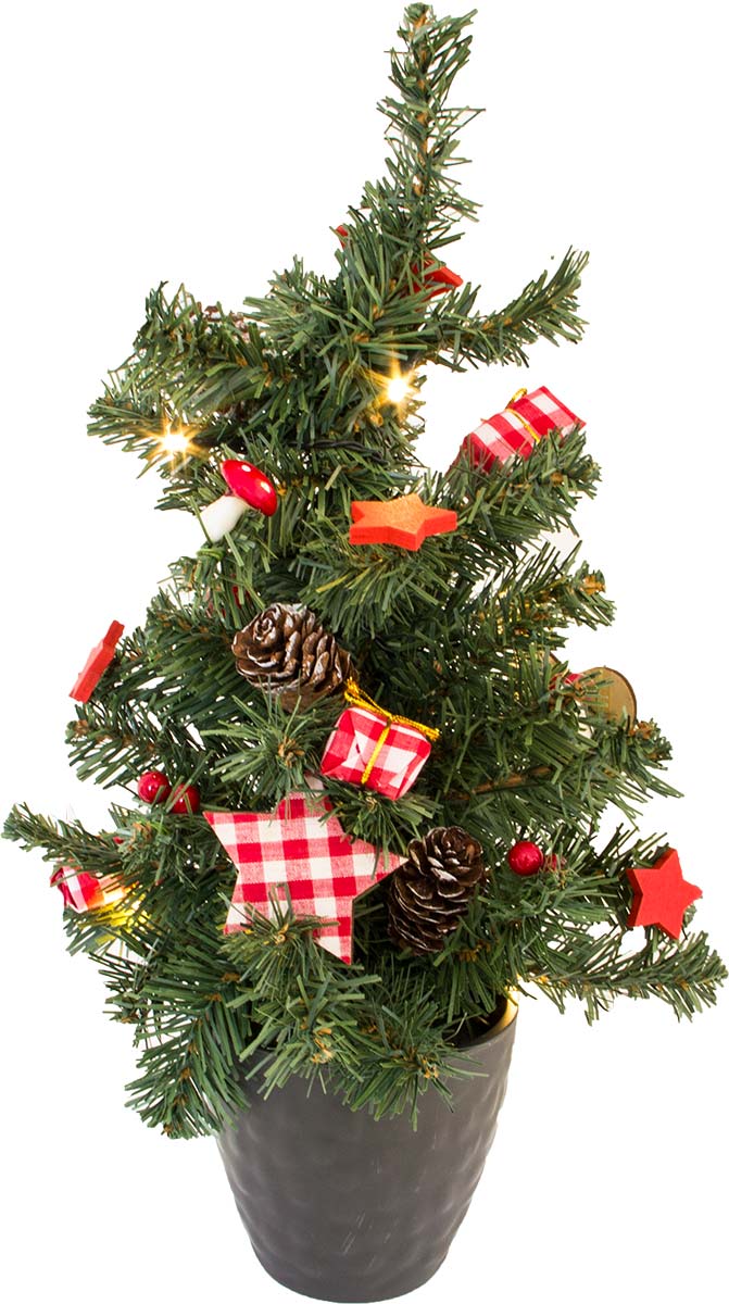 LED Weihnachtsbaum, fertig dekorierter Tannenbaum, 10 LEDs, Weihnachtsdeko ET-BXB4628 LED Weihnachtsbaum, fertig dekorierter Tannenbaum, 10 LEDs, Weihnachtsdeko ET-BXB4628