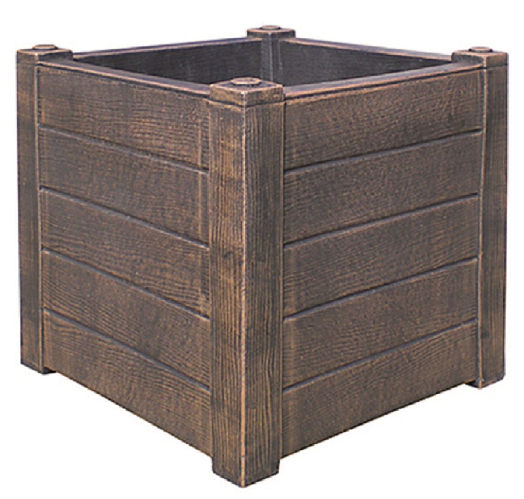 Pflanzkübel TEAK, Holz-Optik, eckig RT-6158 Pflanzkübel TEAK, Holz-Optik, eckig RT-6158