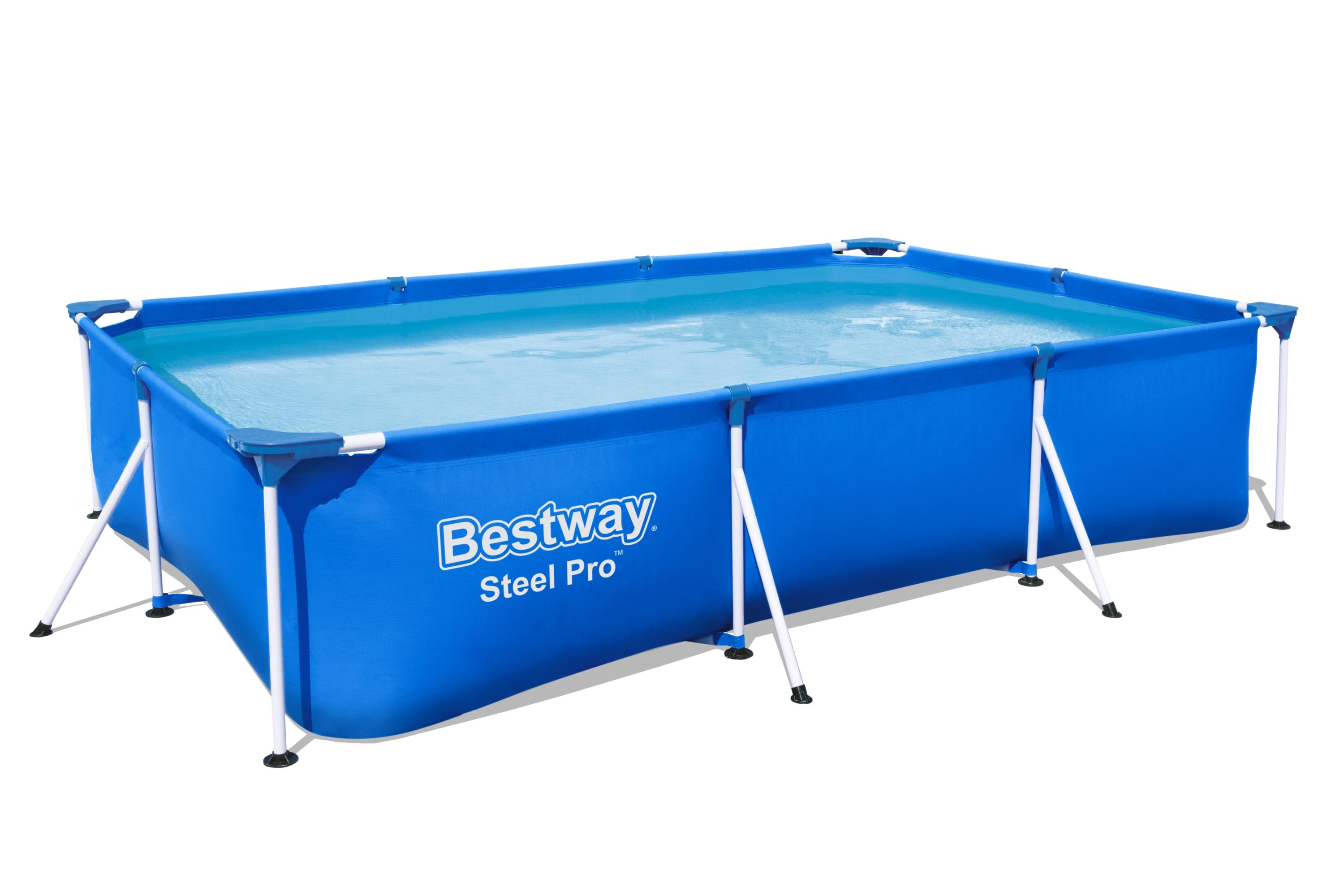 Bestway Steel Pro, eckig, blau, ohne Zubehör 300 x 211 x 81 cm SW:10010.3