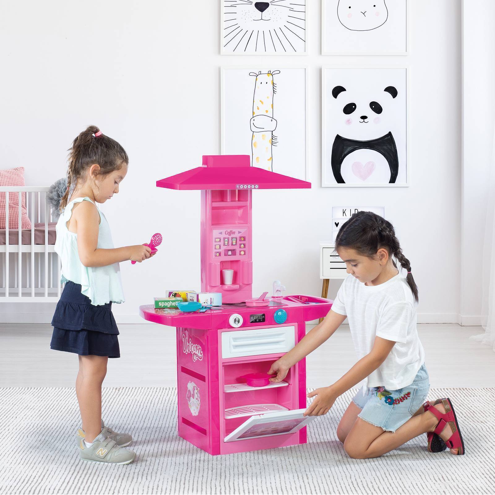 Kinderküche für Kinder ab 3 Jahre, Spielküche mit 18-teiligem Zubehör DL-2542 Kinderküche für Kinder ab 3 Jahre, Spielküche mit 18-teiligem Zubehör DL-2542