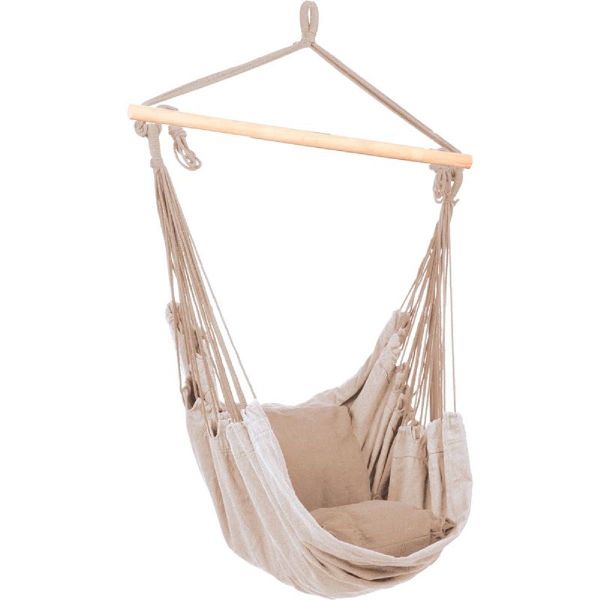 Hängesessel aus Stoff mit zwei Kissen, Hängeschaukel HI-507017 Hängesessel aus Stoff mit zwei Kissen, Hängeschaukel HI-507017