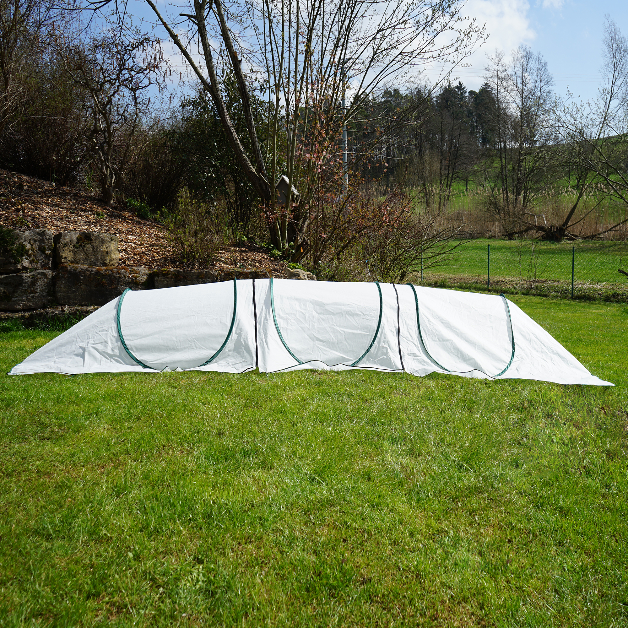 Erweiterung für Folientunnel aus Wintervlies, modularer Winterschutz für Pflanzen NA170 Erweiterung für Folientunnel aus Wintervlies, modularer Winterschutz für Pflanzen NA170