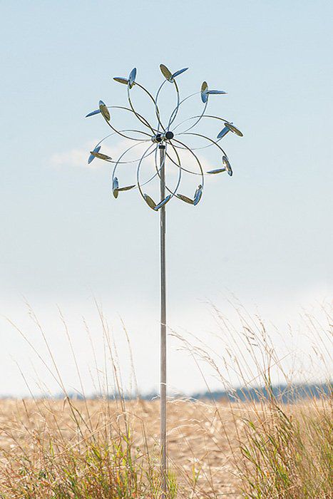 Edelstahl Windspiel Wind Flower ST Ø 50 cm inkl. Stab ca. 160 cm OW2680 Edelstahl Windspiel Wind Flower ST Ø 50 cm inkl. Stab ca. 160 cm OW2680