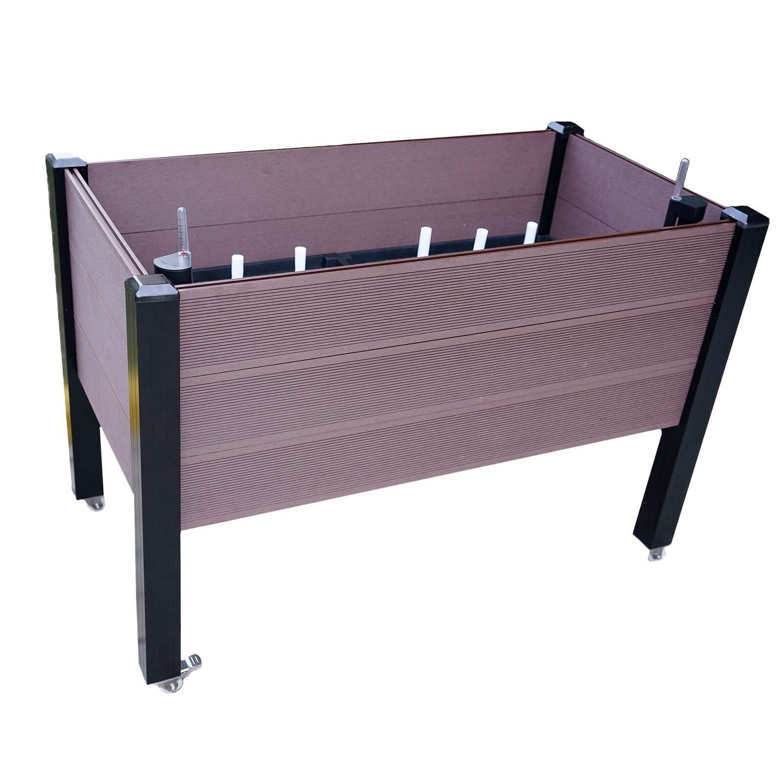 Hochbeet Siena mit integrierter Bewässerung, Kräuterbeet aus WPC DH011 Hochbeet Siena mit integrierter Bewässerung, Kräuterbeet aus WPC DH011