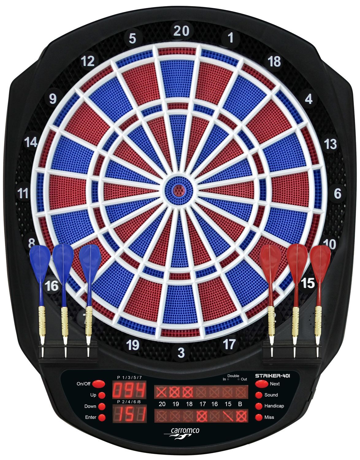Elektronisches Dartboard STRIKER-401, mit 2-Loch Abstand CC-92446