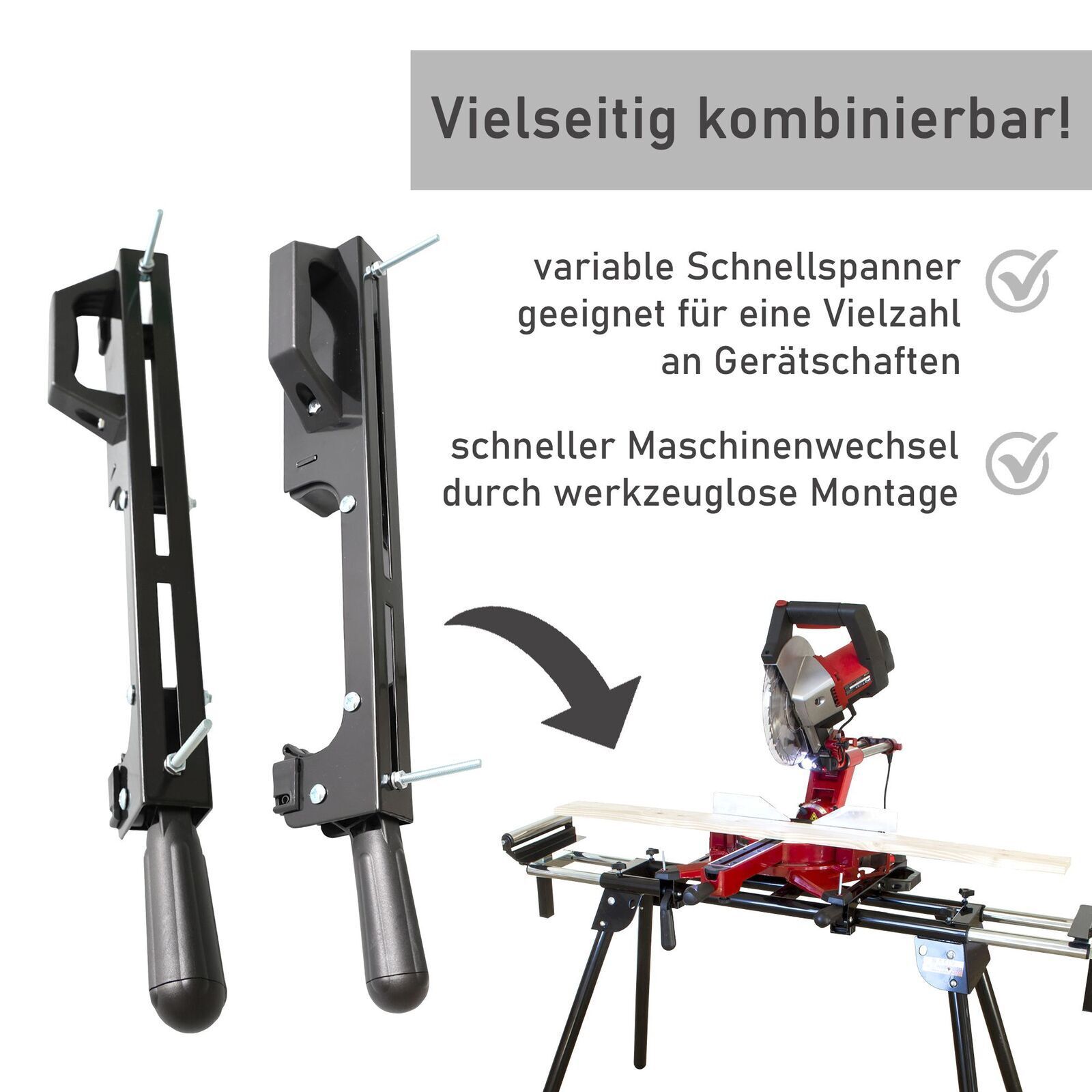 Maschinenuntergestell für Kappsäge und viele weitere Geräte, mobiler Maschinentisch YT008 Maschinenuntergestell für Kappsäge und viele weitere Geräte, mobiler Maschinentisch YT008