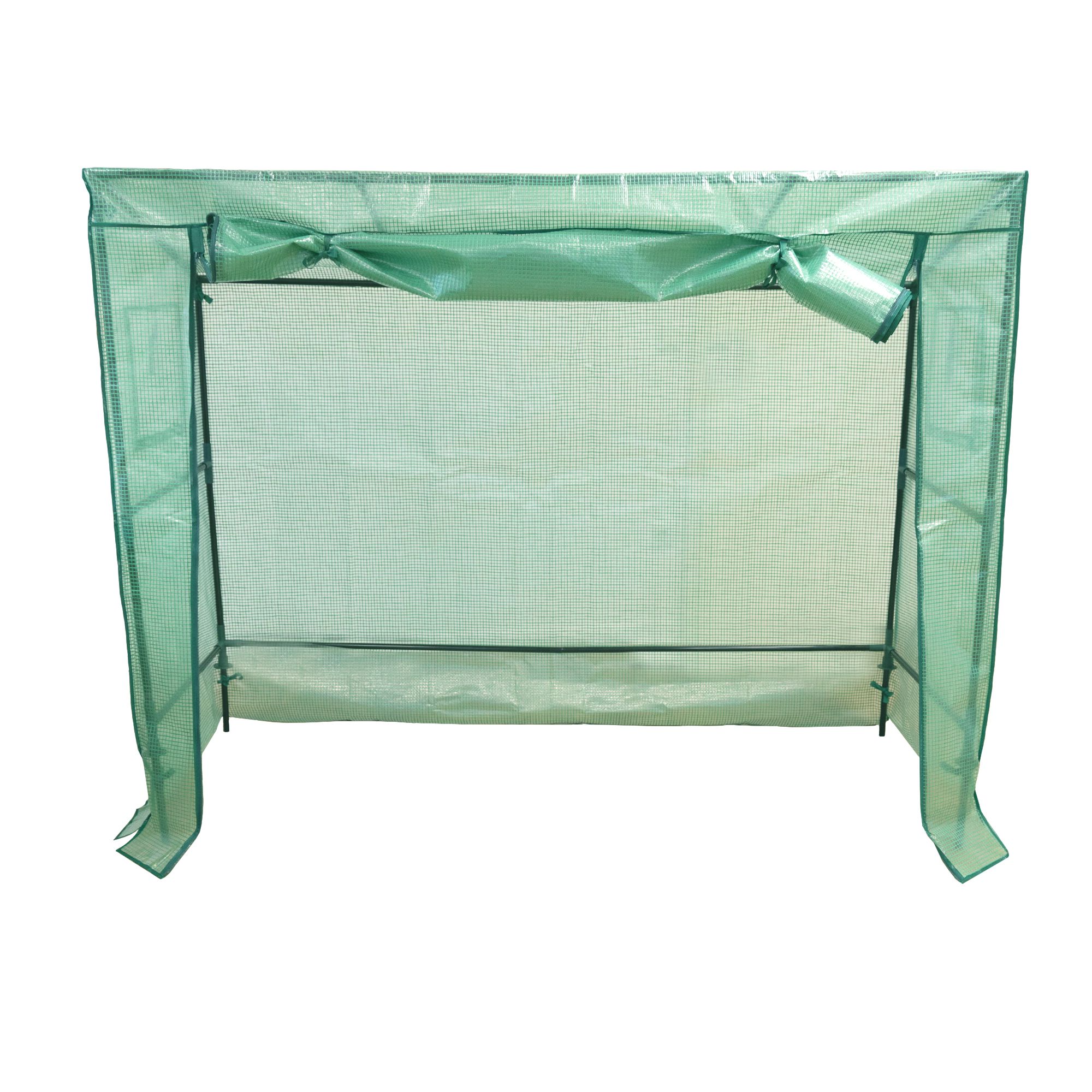 Robustes Tomatenhaus 200 x 77 cm, 169 cm hoch, Foliengewächshaus mit 2 Fenstern NA206 Robustes Tomatenhaus 200 x 77 cm, 169 cm hoch, Foliengewächshaus mit 2 Fenstern NA206