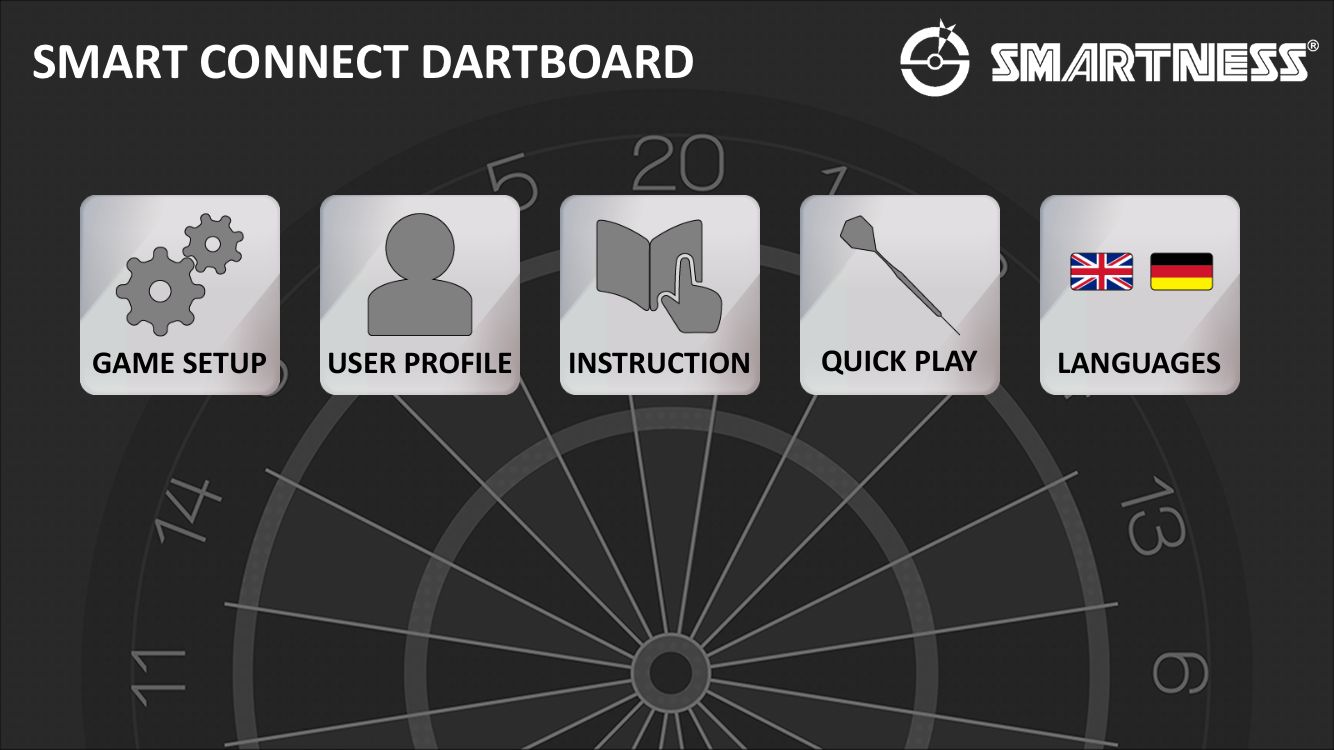 Smart Connect Dartboard ARCADIA 4.0, 3-Loch Abstand CC-94011