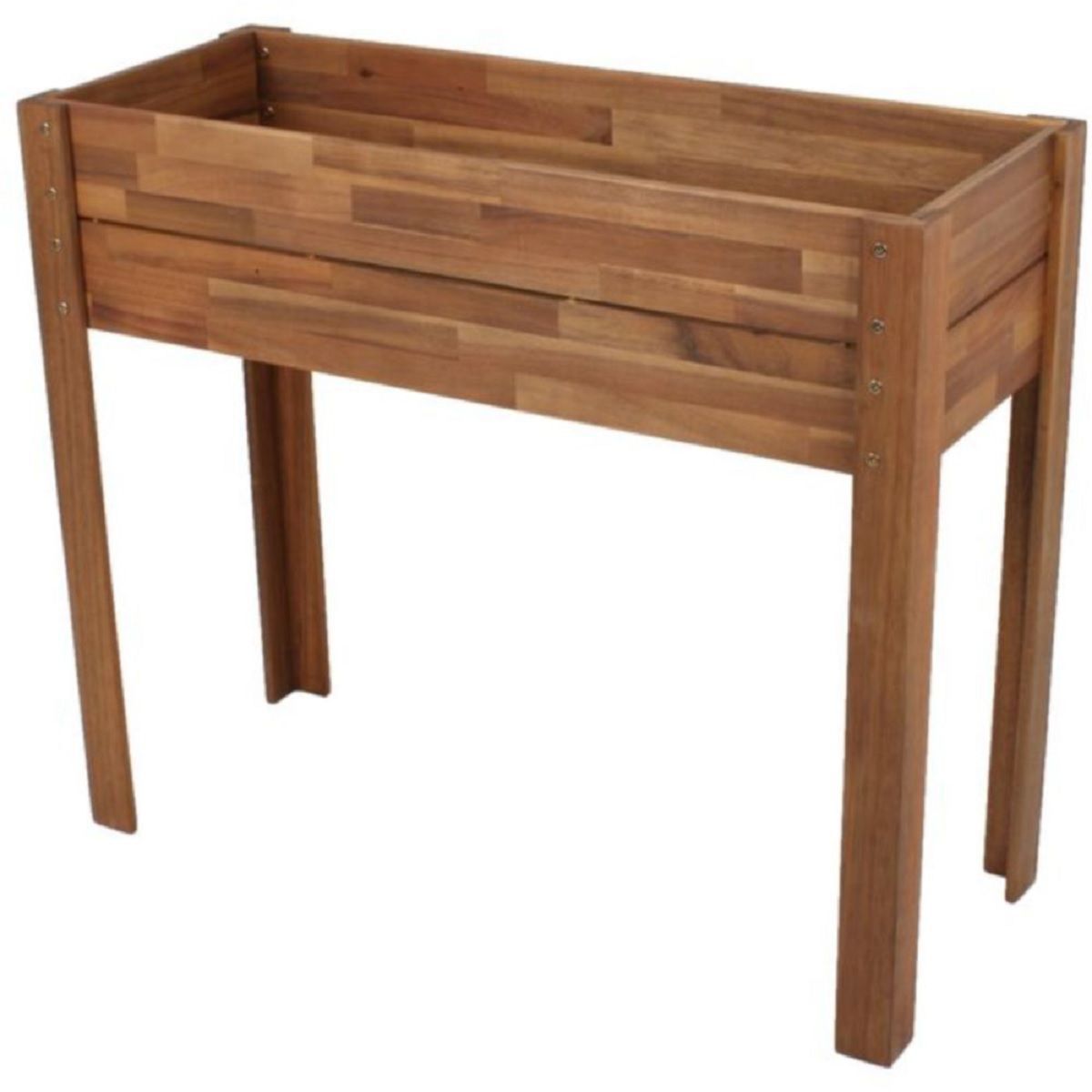 Hochbeet mit Vlies-Einlage, Akazien-Holz, Pflanzkasten HI-985164 Hochbeet mit Vlies-Einlage, Akazien-Holz, Pflanzkasten HI-985164