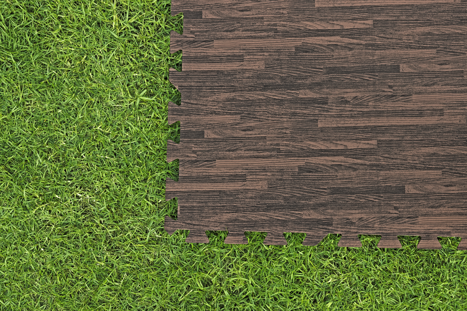 Pool-Bodenschutzfliesen Set 9 Stück á 50 x 50 cm, Palisander (Holz-Optik) 58712_24