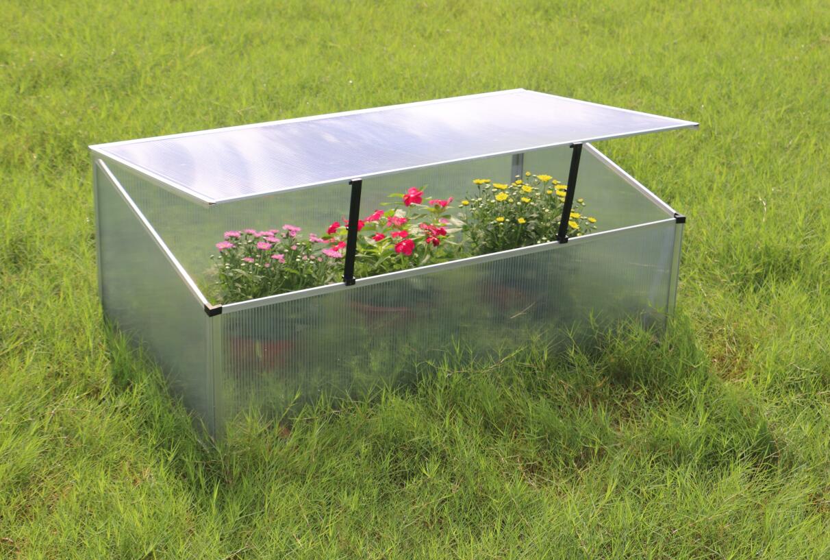 Frühbeet aus 1 mm starkem Aluminium, Treibhaus mit Aufstelldach, Frühbeetaufsatz NA209 Frühbeet aus 1 mm starkem Aluminium, Treibhaus mit Aufstelldach, Frühbeetaufsatz NA209