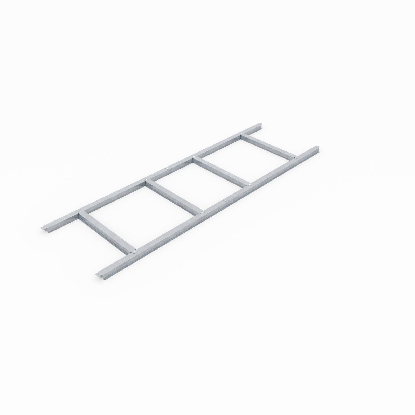 Stahlfundamentrahmen für Gerätehaus, Bodenrahmen aus Stahl, Leipzig 2 EPH-40003842