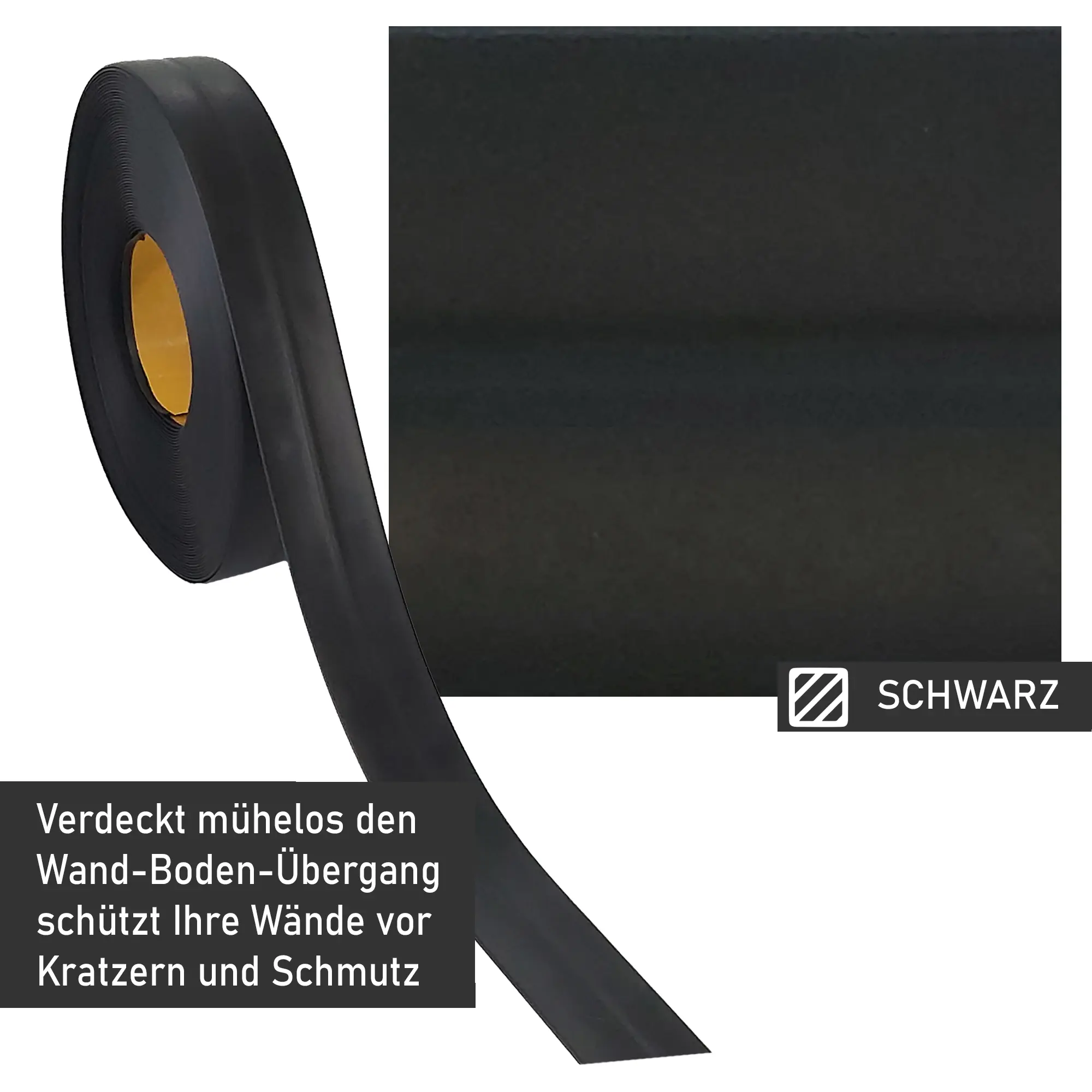 Knickwinkelleiste, PVC, 25m, schwarz, selbstklebend, Sockelleiste MS013 Knickwinkelleiste, PVC, 25m, schwarz, selbstklebend, Sockelleiste MS013