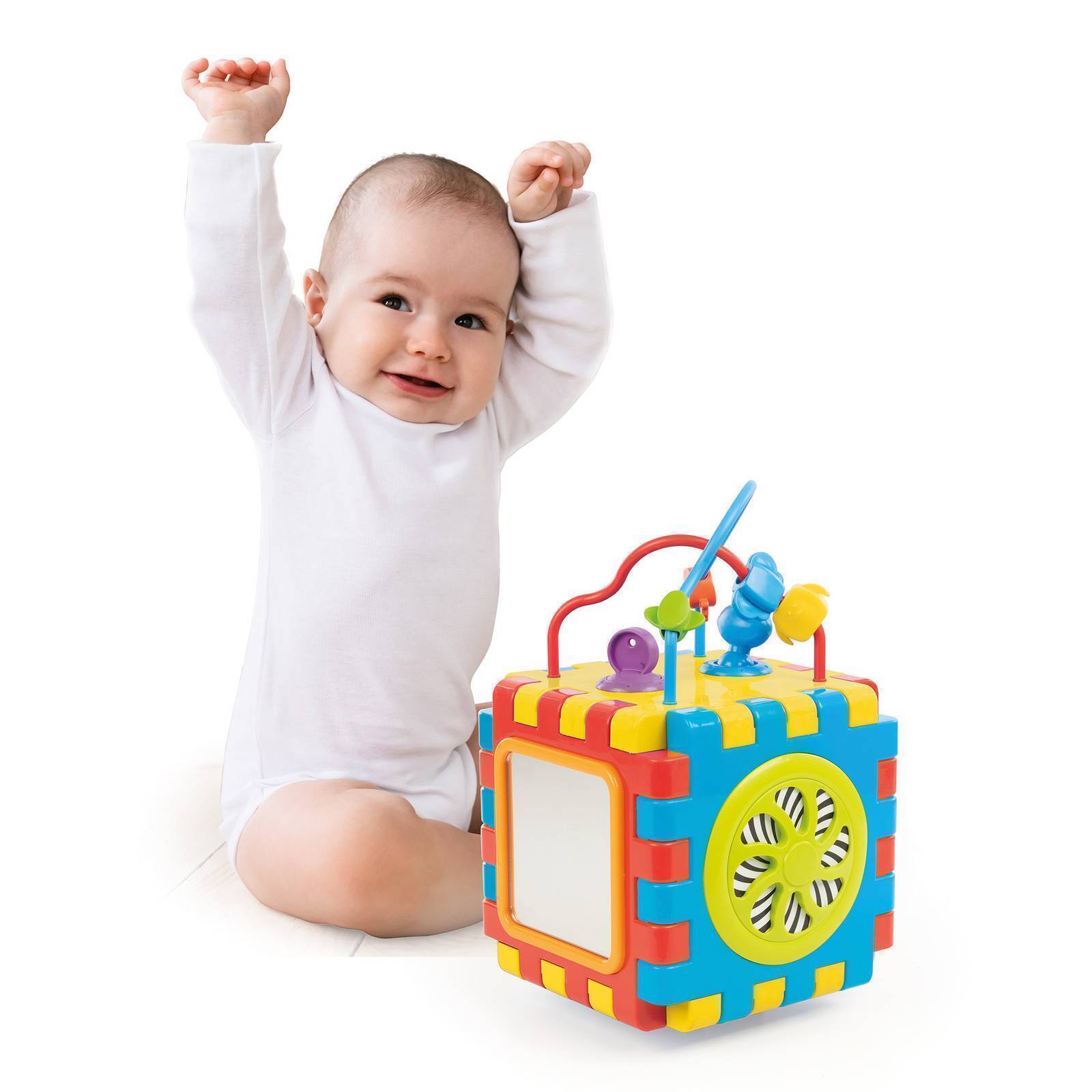 Motorikspielzeug mit Motorikschleife und Sortierspiel, Activity Würfel für Kinder ab 1 Jahr DL-5092 Motorikspielzeug mit Motorikschleife und Sortierspiel, Activity Würfel für Kinder ab 1 Jahr DL-5092