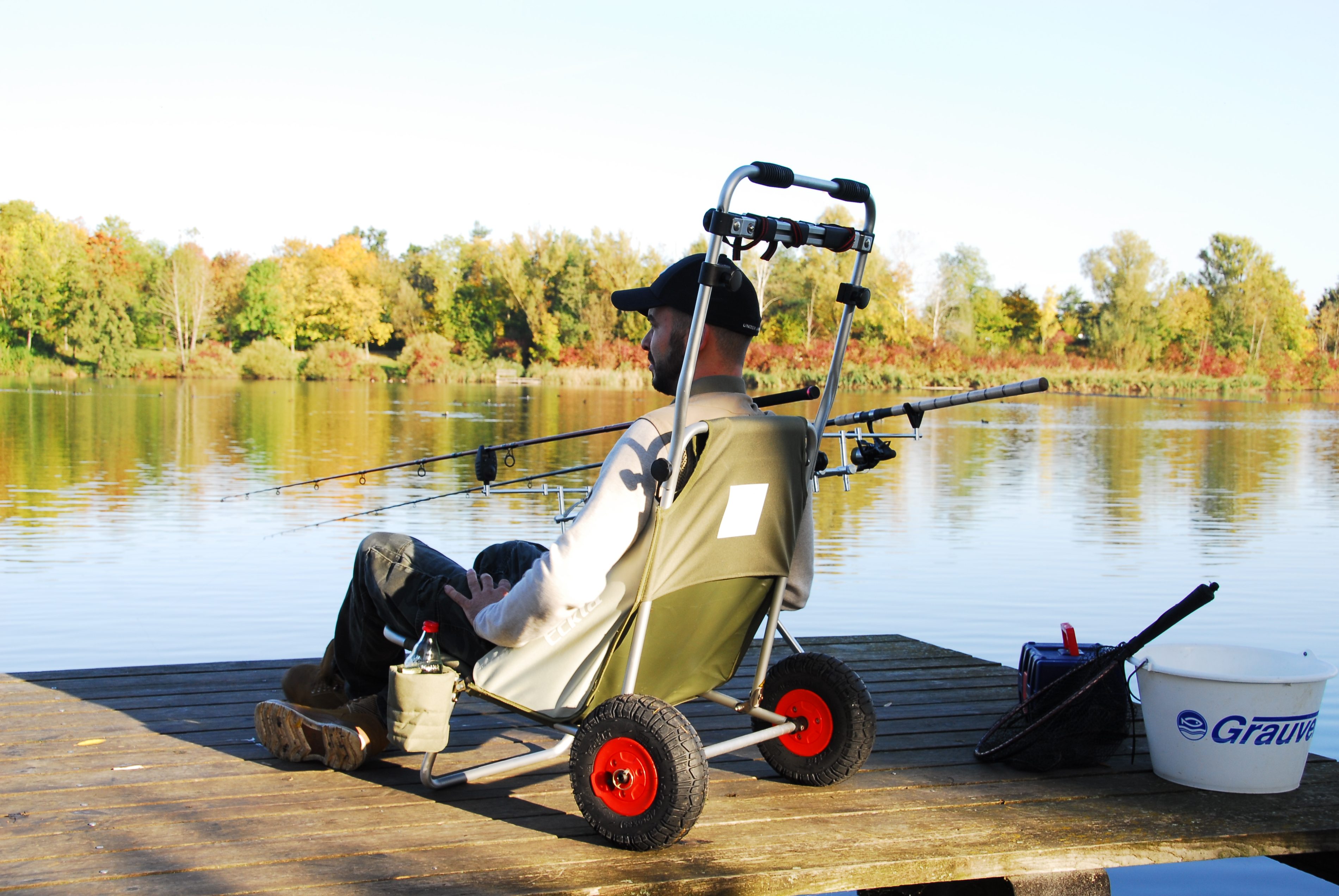 Eckla Beach Rolly in Blau/Gelb mit pannensicherer Bereifung, mit Sonnendach 55530 Eckla Beach Rolly in Blau/Gelb mit pannensicherer Bereifung, mit Sonnendach 55530