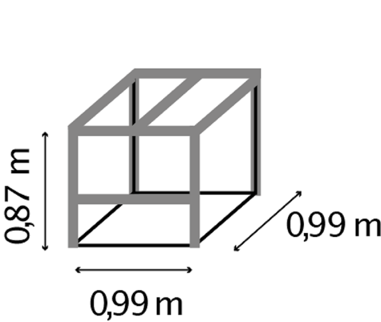 Aluminium-Komposter TAMI, mit Deckel und Klappe EPH-40003415 Aluminium-Komposter TAMI, mit Deckel und Klappe EPH-40003415