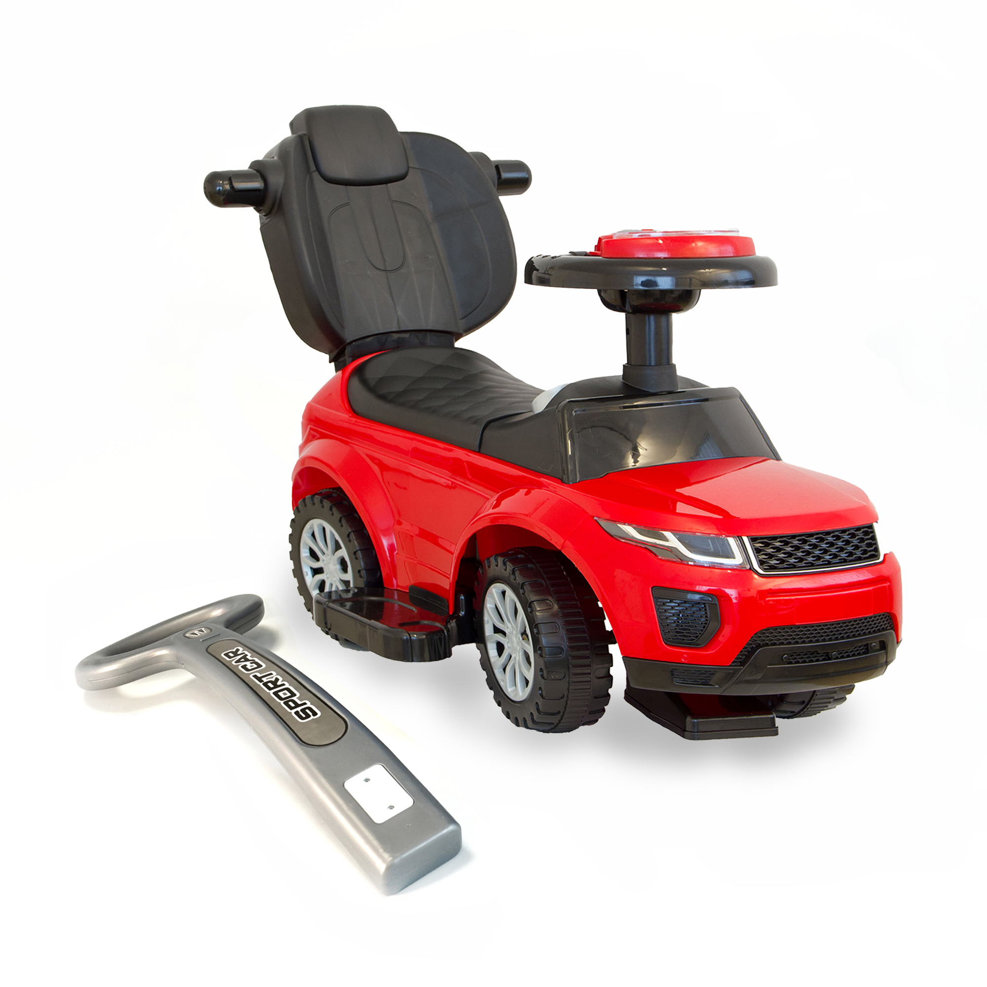 Rutschauto in rot mit Schiebestange, Rutschfahrzeug ab 1 Jahr, Rutscherfahrzeug mit Sicherheitsbügel BS016 Rutschauto in rot mit Schiebestange, Rutschfahrzeug ab 1 Jahr, Rutscherfahrzeug mit Sicherheitsbügel BS016