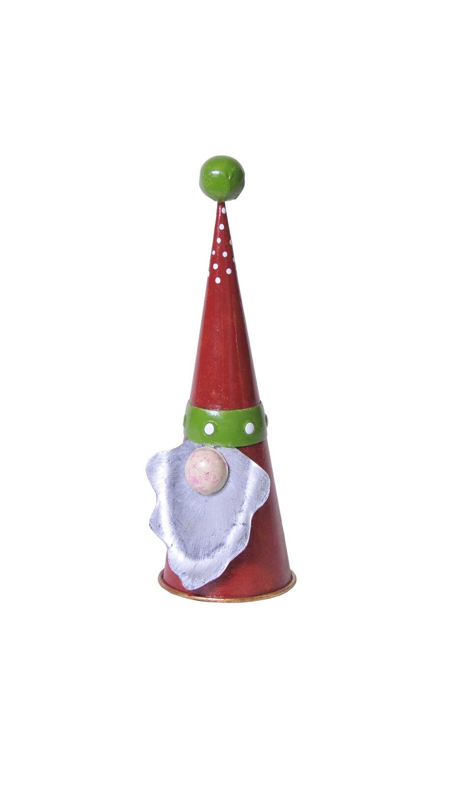 Zwerg, konisch, stehend, rot mit Punkten, S, 20 cm MD-17689