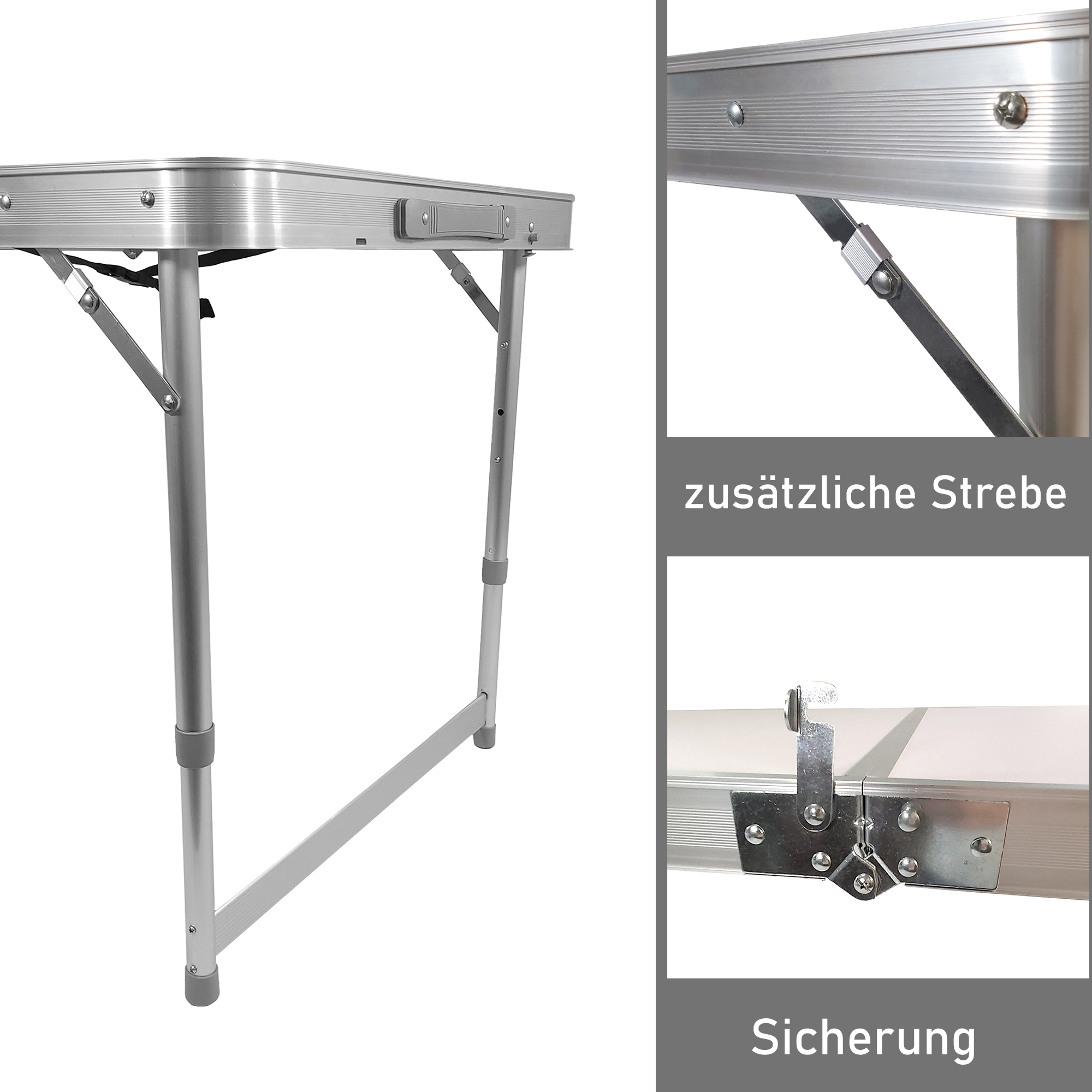 Campingtisch Set 5-teilig, Klapptisch mit 4 Camping Hocker WT009 Campingtisch Set 5-teilig, Klapptisch mit 4 Camping Hocker WT009