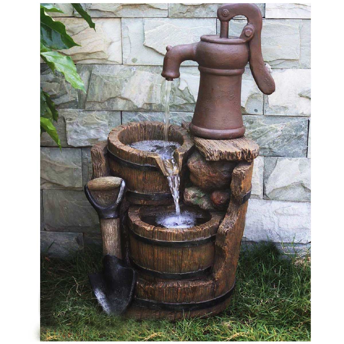 Brunnen Triton inkl. Pumpe, Polyresin HI-318765