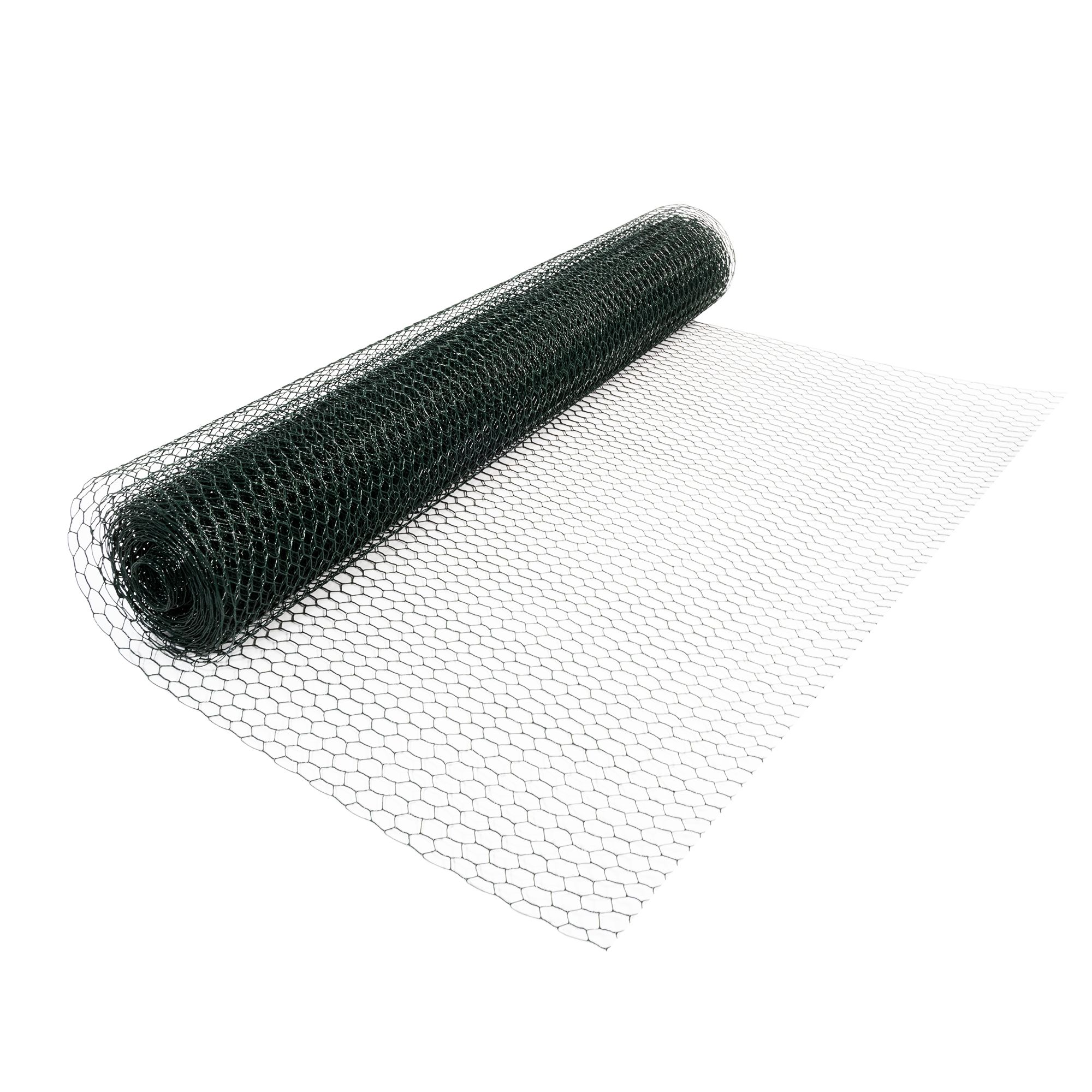Maschendrahtzaun PVC-beschichtet, 100 cm hoch, Hasendraht für Kleintiergehege NA227_10