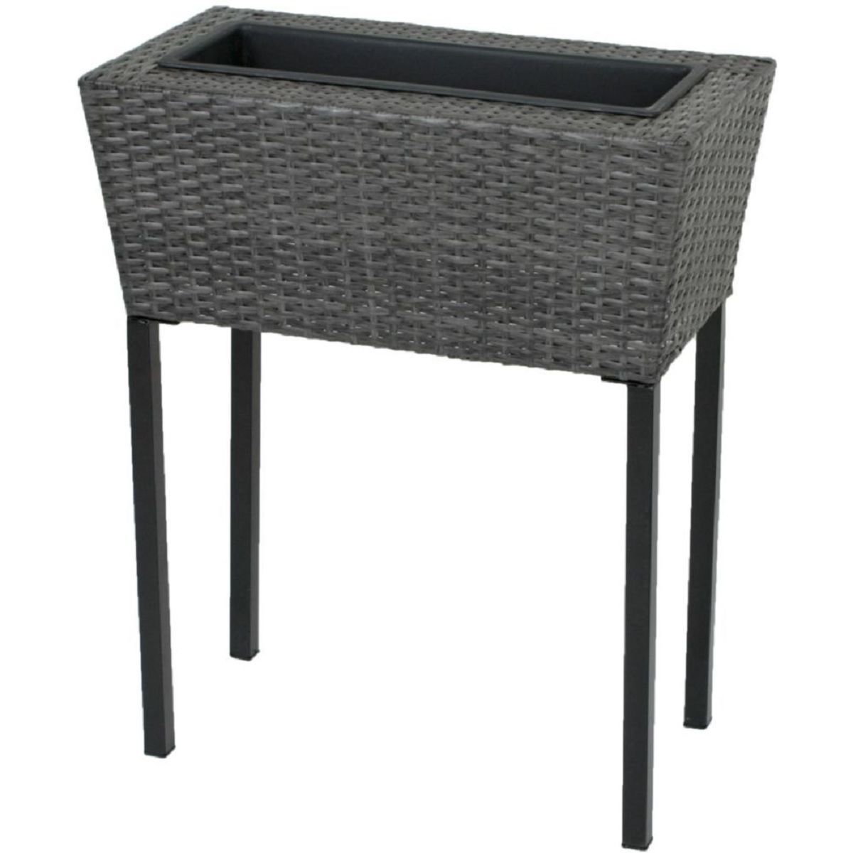 Hochbeet, Rattan-Optik, 2er Set, Pflanzkasten HI-970293-2 Hochbeet, Rattan-Optik, 2er Set, Pflanzkasten HI-970293-2