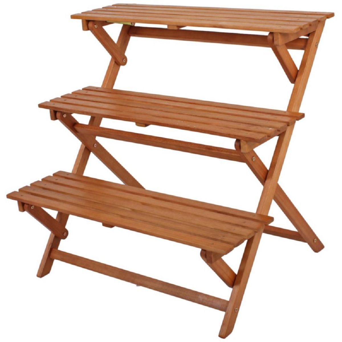 Pflanztreppe CAMBRIA, 3 Etagen, klappbar, Holz, Blumentreppe HI-985163 Pflanztreppe CAMBRIA, 3 Etagen, klappbar, Holz, Blumentreppe HI-985163