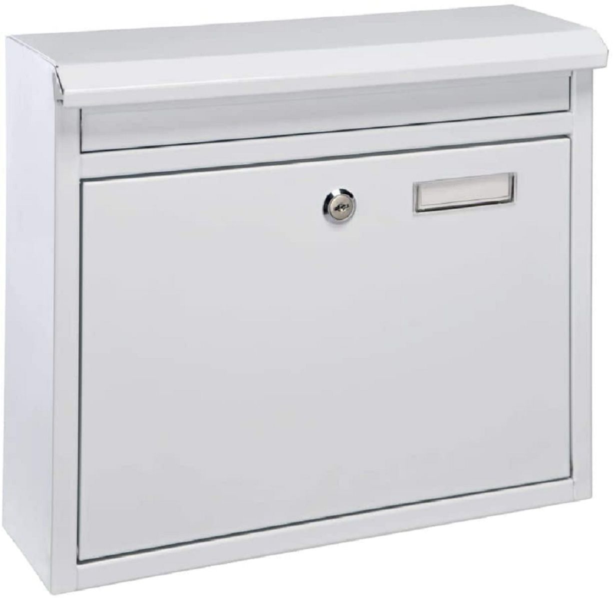 Briefkasten aus Metall, weiß, Postkasten HH-60602 Briefkasten aus Metall, weiß, Postkasten HH-60602