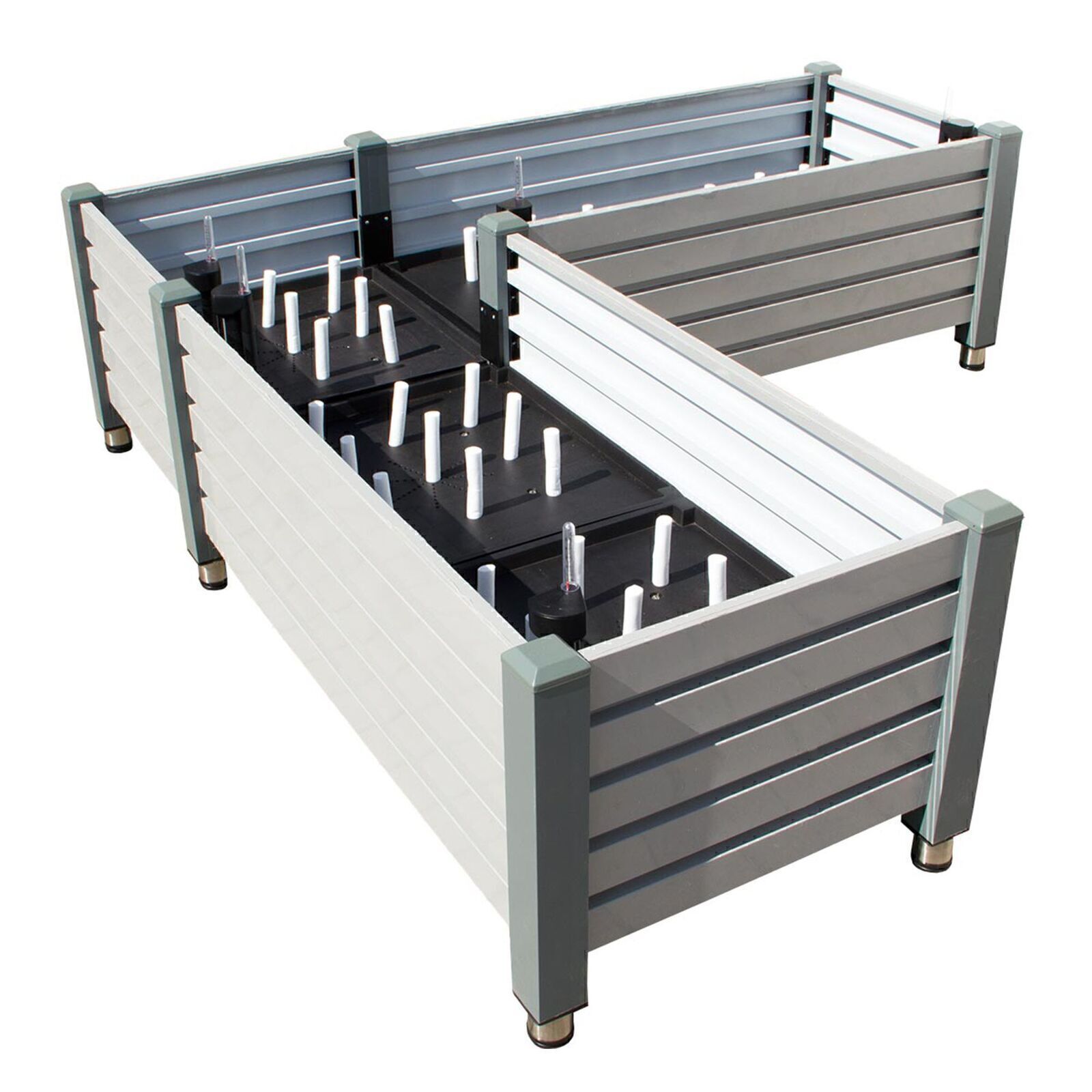 Hochbeet Milano mit integrierter Bewässerung, Kräuterbeet aus Aluminium und Stahl DH003 Hochbeet Milano mit integrierter Bewässerung, Kräuterbeet aus Aluminium und Stahl DH003