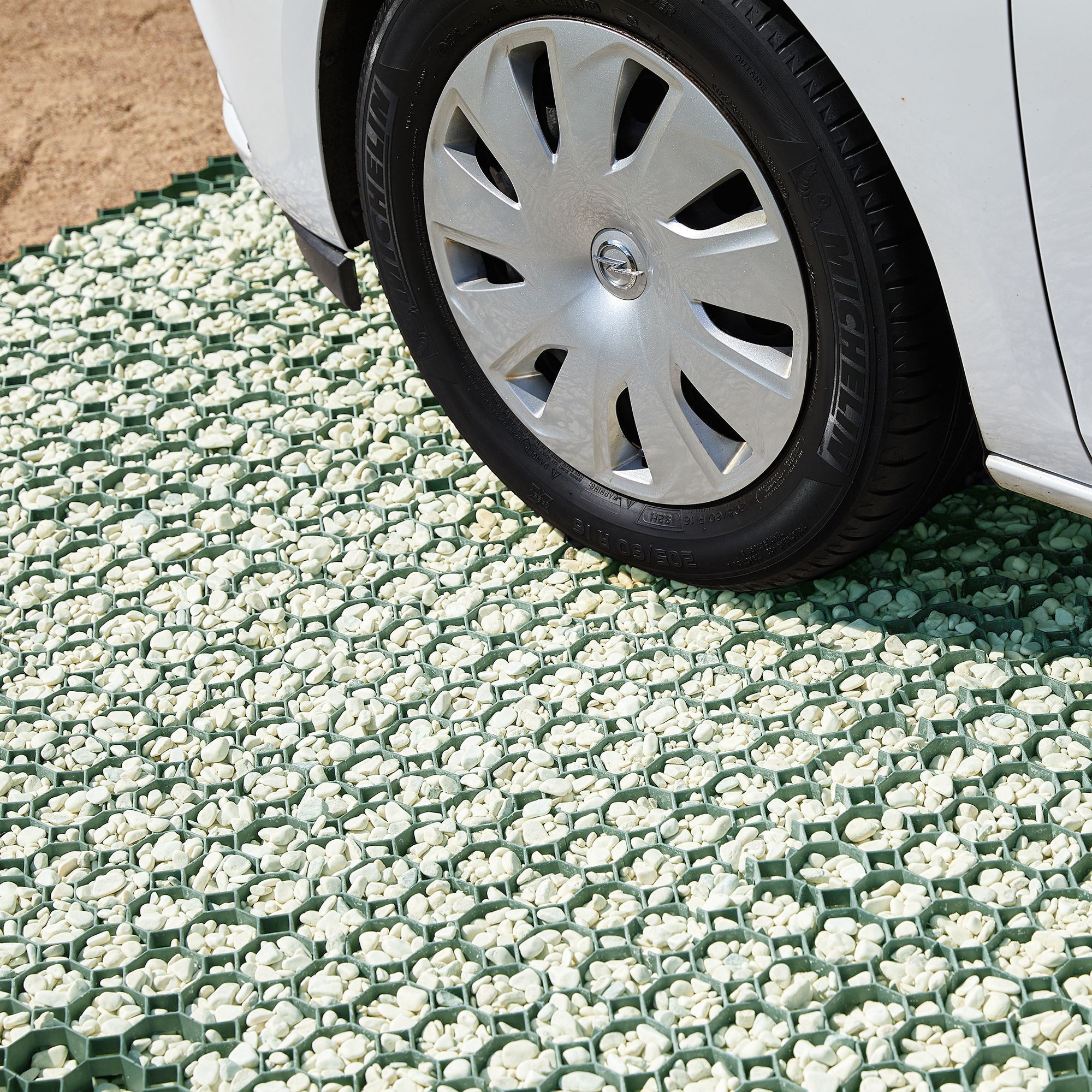 Rasengitter aus Kunststoff 50 x 50 cm, 4 Stk. Paddockplatten zur Bodenstabilisierung, grün NA233_4 Rasengitter aus Kunststoff 50 x 50 cm, 4 Stk. Paddockplatten zur Bodenstabilisierung, grün NA233_4