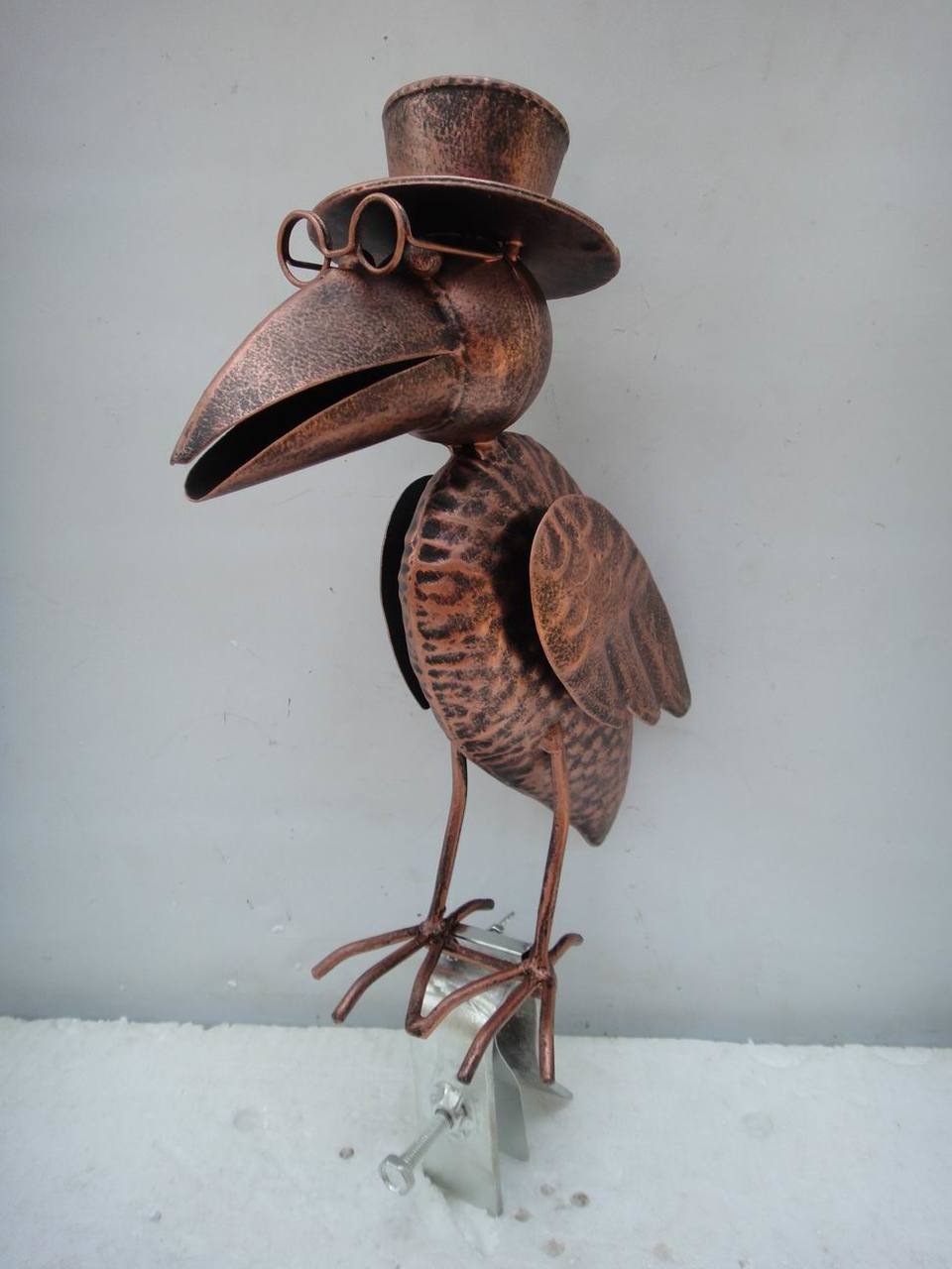 Dachrinnen- und Zaunfigur, Kupferlook, Dachfigur WE-1974