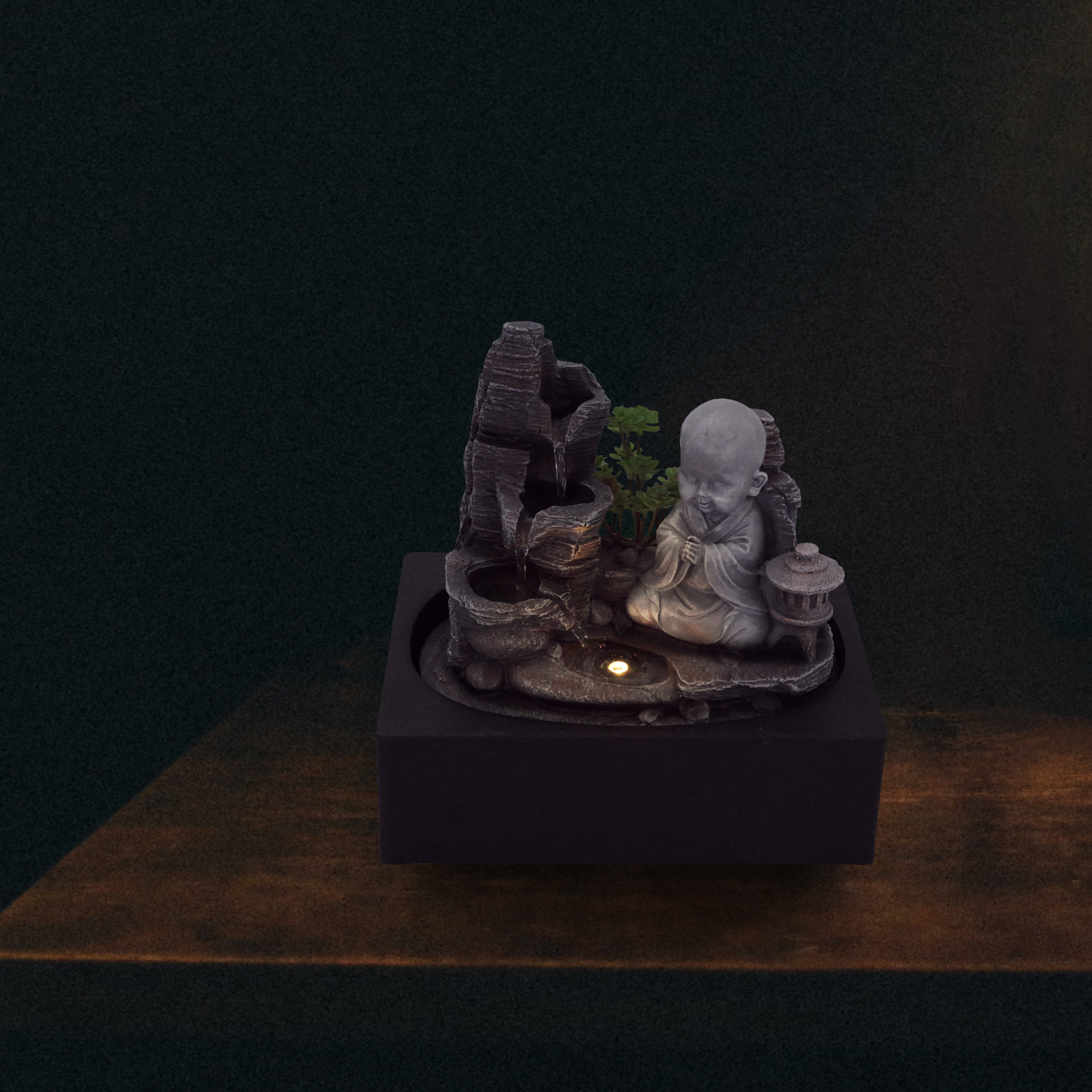 Zimmerbrunnen mit LED-Beleuchtung, Dekobrunnen “Mönch” für die Wohnung NA194 Zimmerbrunnen mit LED-Beleuchtung, Dekobrunnen “Mönch” für die Wohnung NA194