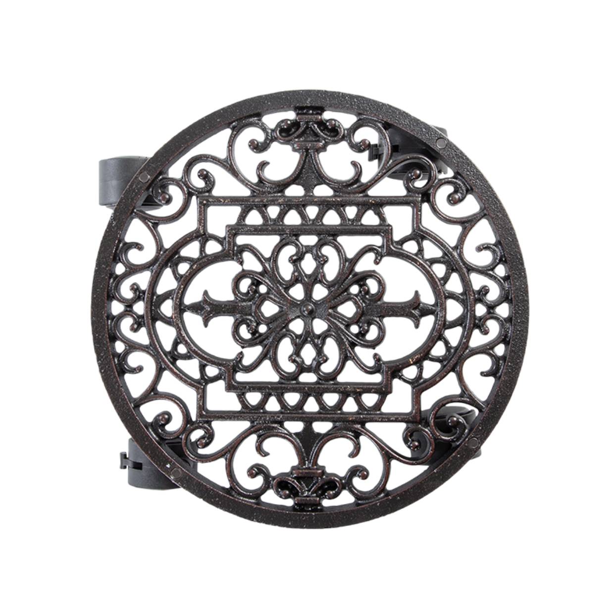 Pflanzenroller rund, Gusseisen, Blumenroller Pflanzenständer ES-TG21 Pflanzenroller rund, Gusseisen, Blumenroller Pflanzenständer ES-TG21