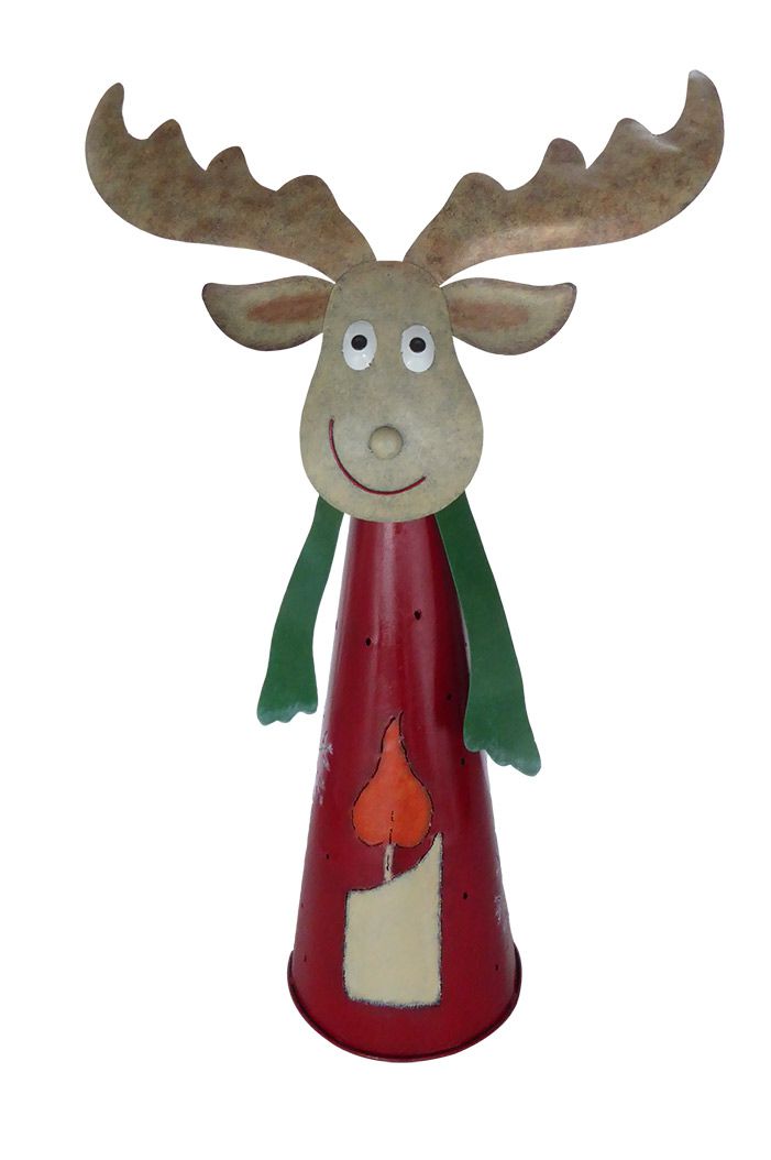 Gartenfigur Rentier stehend, 2-teilig, rot-grün, 87 x 60 x 25 cm MD-17832 Gartenfigur Rentier stehend, 2-teilig, rot-grün, 87 x 60 x 25 cm MD-17832