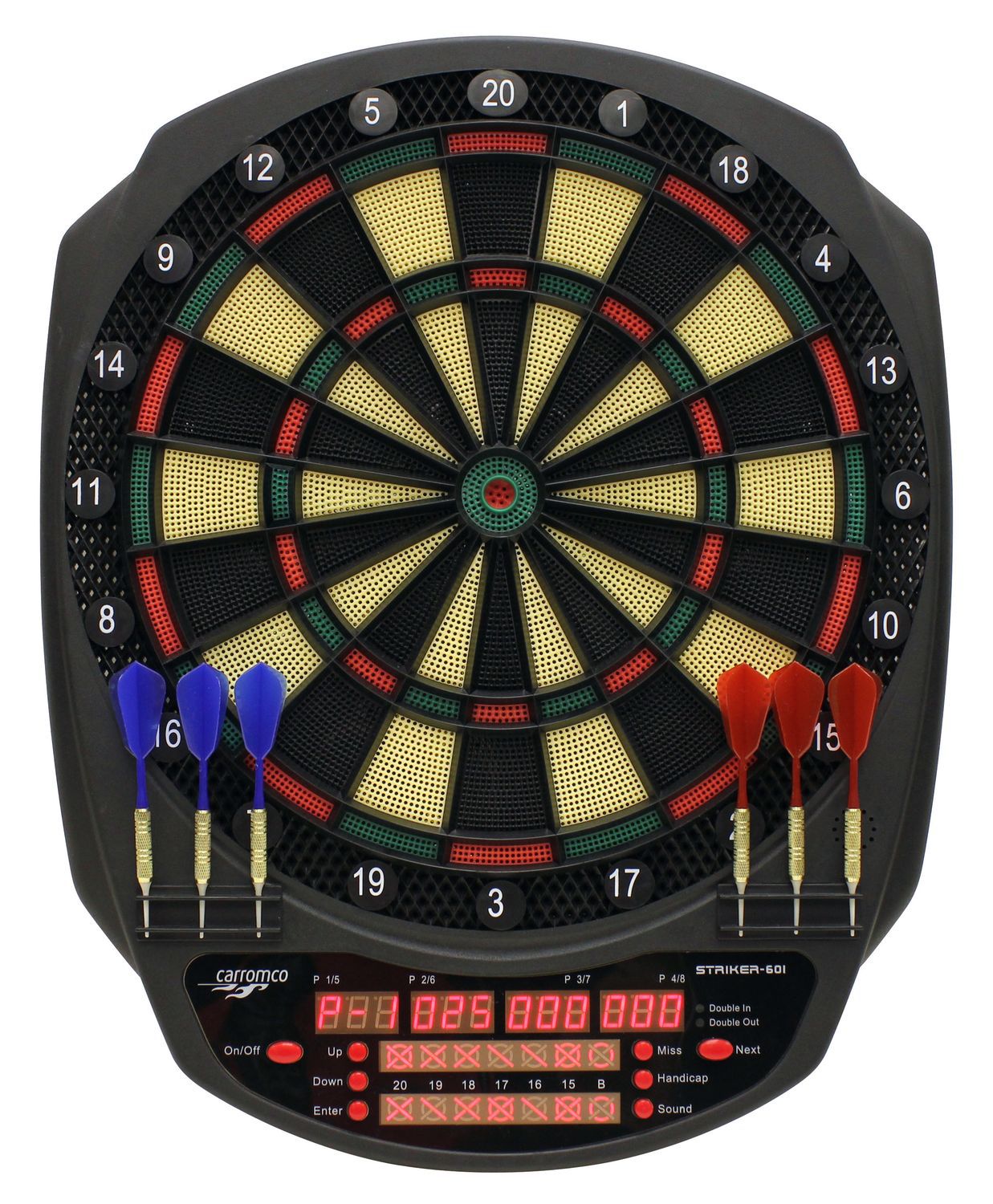 Elektronisches Dartboard STRIKER-601, Mit Adapter, 3-Loch Abstand CC-92645 Elektronisches Dartboard STRIKER-601, Mit Adapter, 3-Loch Abstand CC-92645