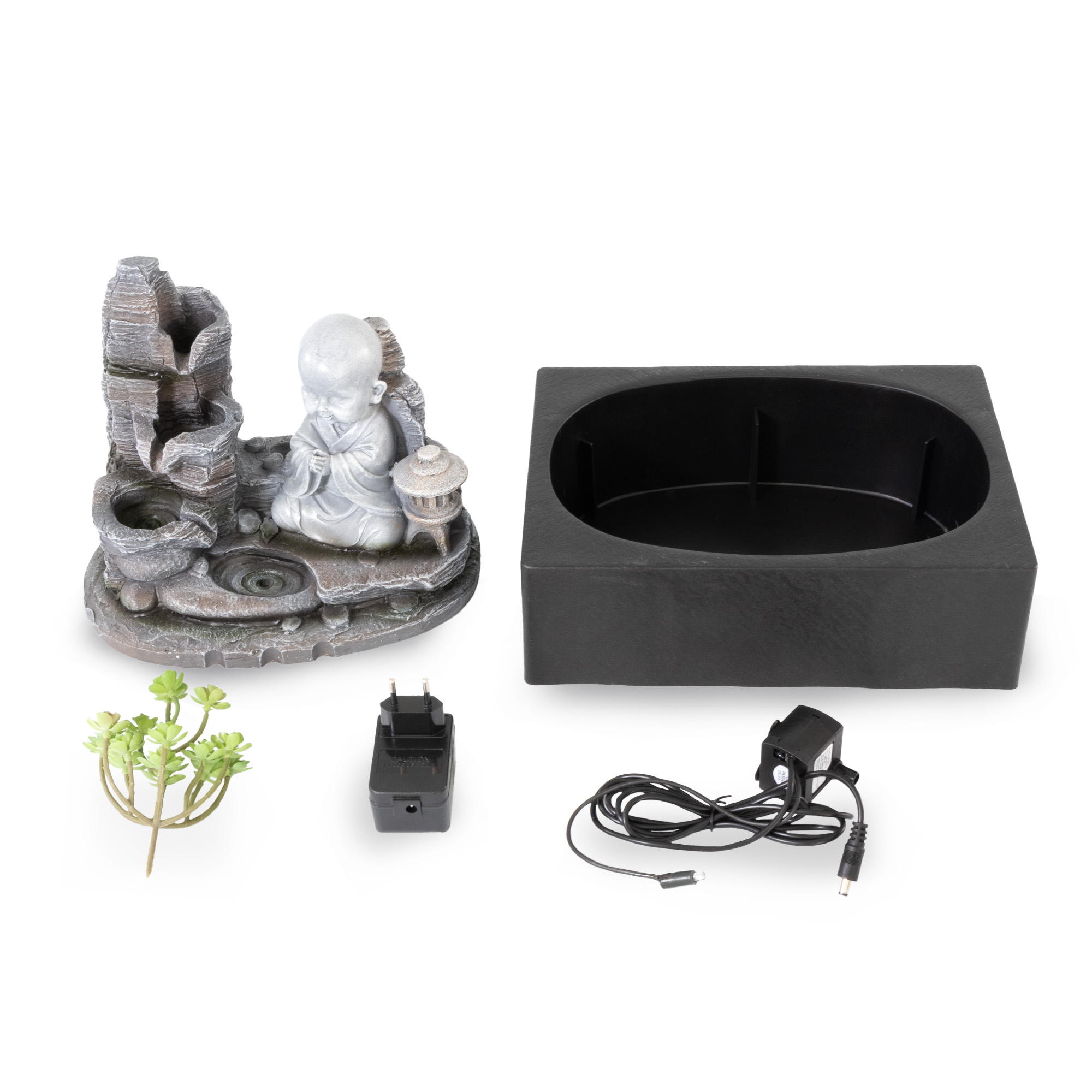 Zimmerbrunnen mit LED-Beleuchtung, Dekobrunnen “Mönch” für die Wohnung NA194 Zimmerbrunnen mit LED-Beleuchtung, Dekobrunnen “Mönch” für die Wohnung NA194